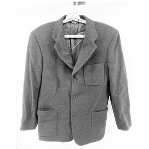 J. Crew Men's Charcoal Gray Wool Cashmere Blend Blazer Sport Coat Size‎ 40R